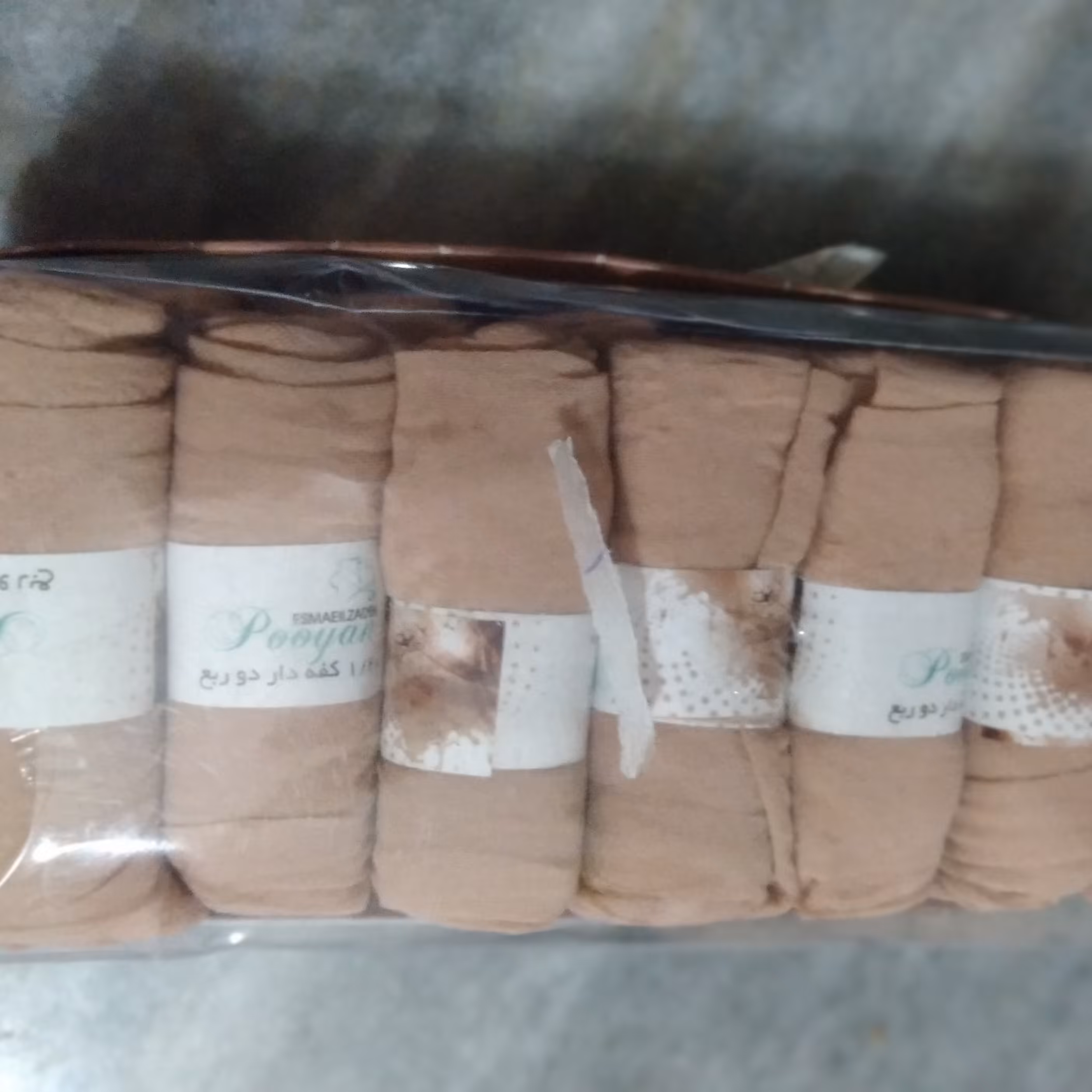 جوراب پارازین کرم 