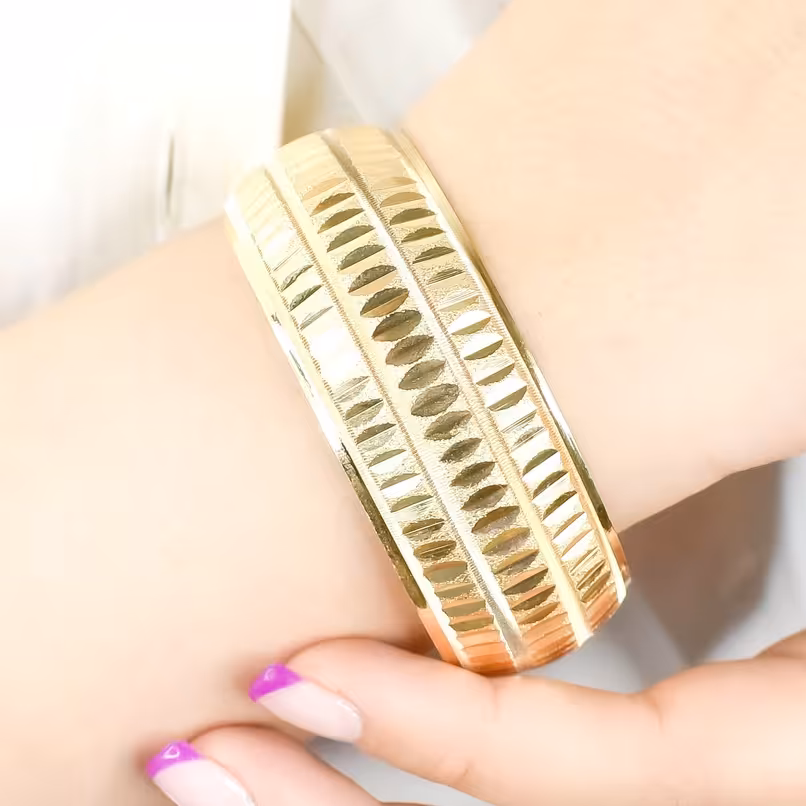 تک پوش طلاروس طرح بیضی سایز 3 کد146