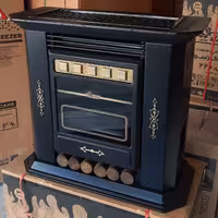 بخاری گازی طرح شومینه 22 هزار ایران شرق مدل بنیامین CH220 رنگ مشکی