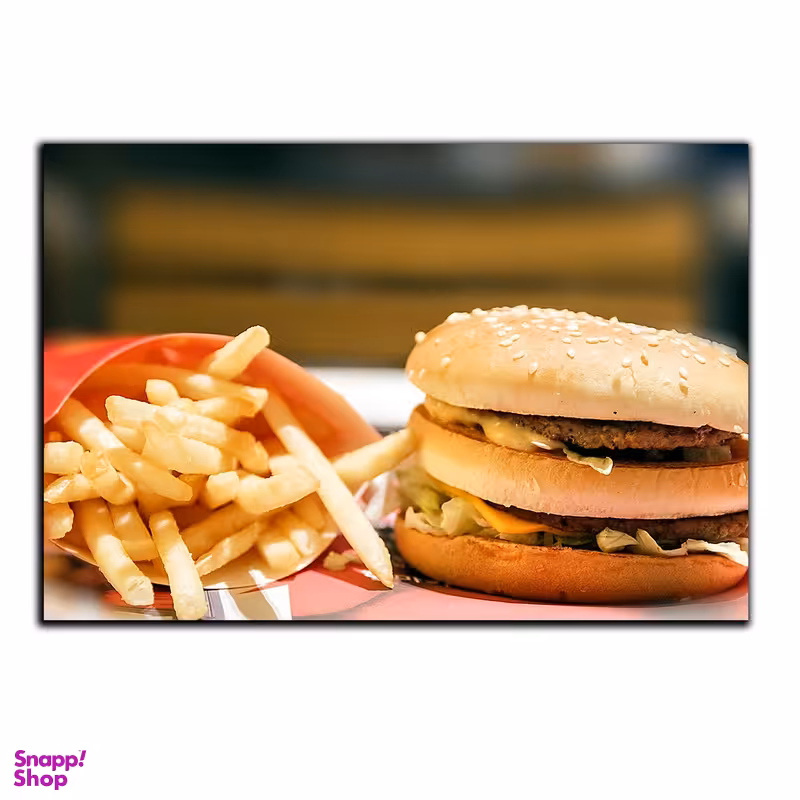 تابلو شاسی بکلیت طرح فست فود همبرگر مدل SH-5008