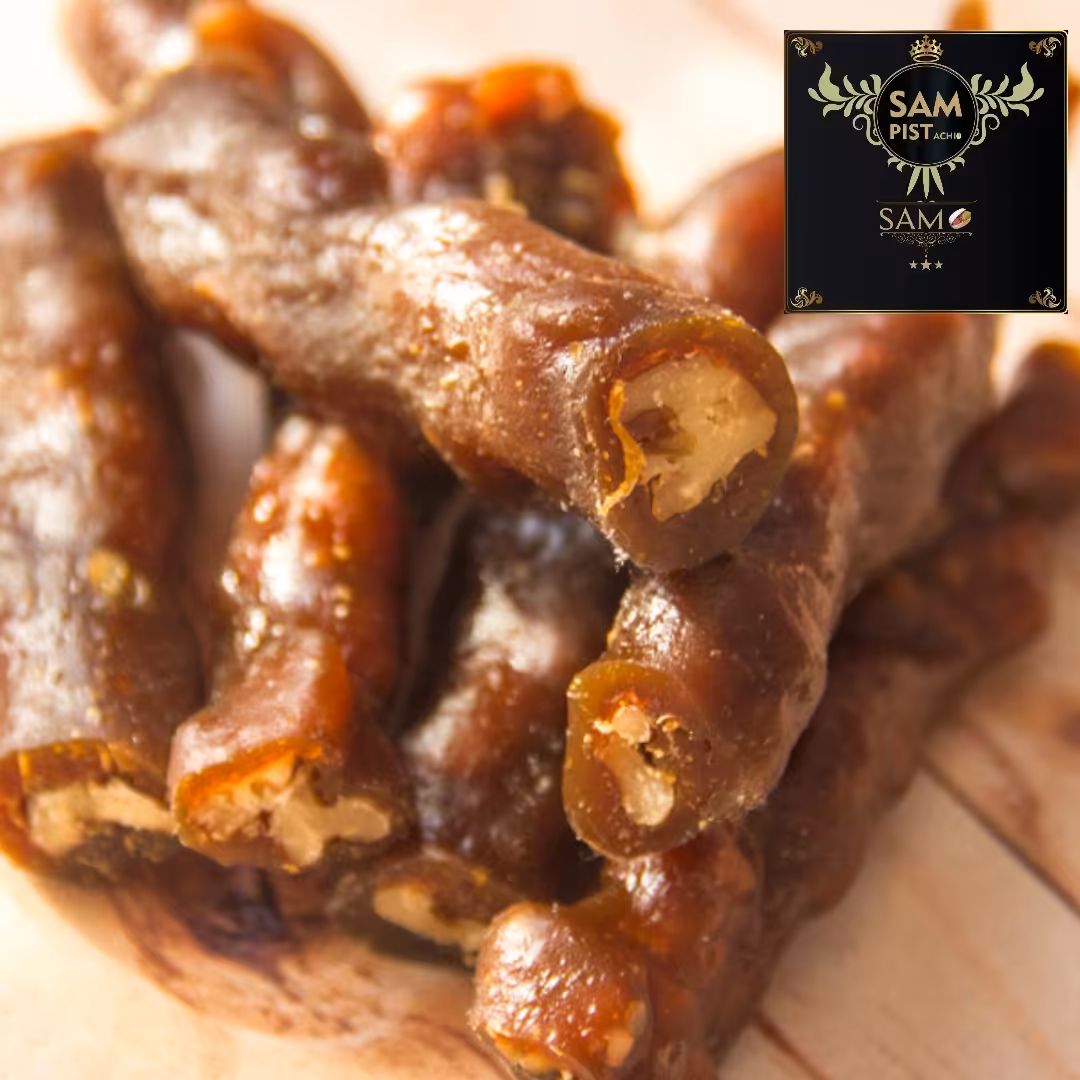 باسلوق گردویی شیره انگور پر مغز سوپر ممتاز سوغات ساوه نیم کیلویی 210