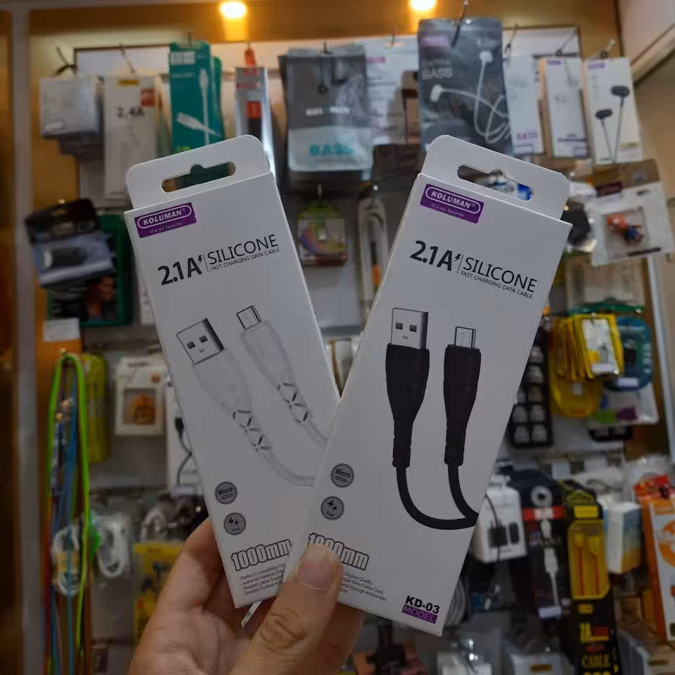 کابل شارژ سوکت اندروید کلومن مدل kd-03