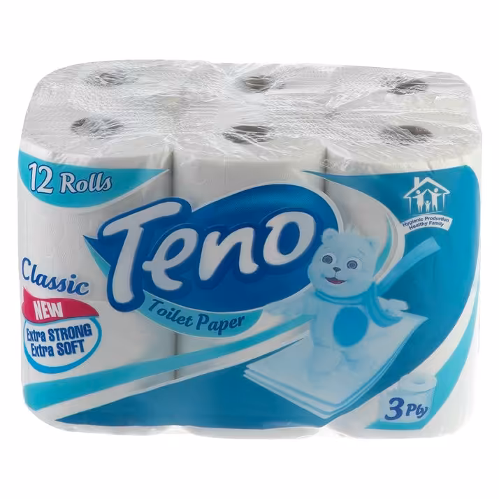 دستمال توالت تنو مدل Classic بسته12 عددی