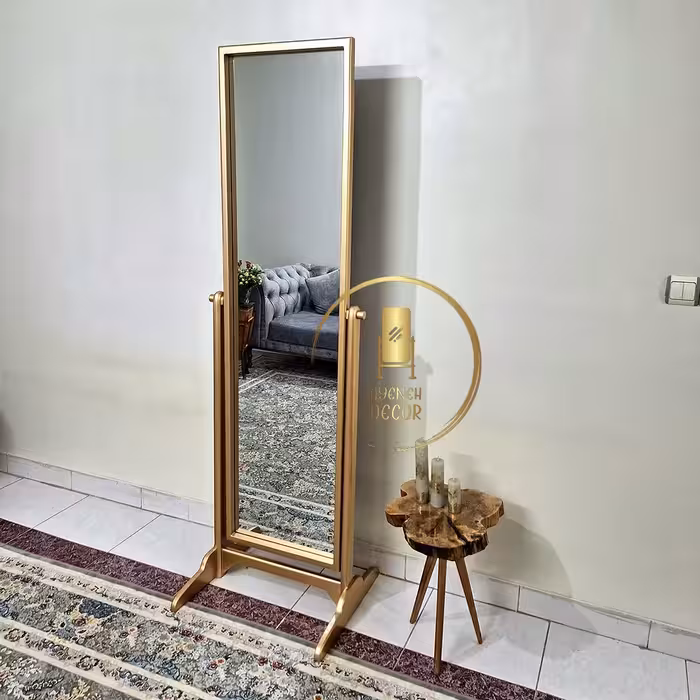 آینه گنبدی تمام چوب مدل سگال طلایی (پس کرایه)