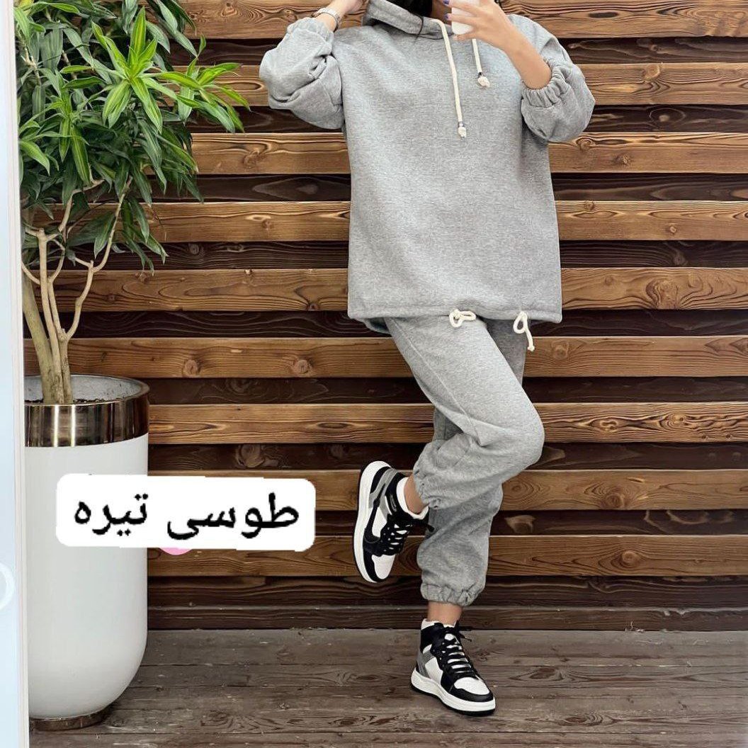 ست هودی شلوار زنانه مدل تاجی