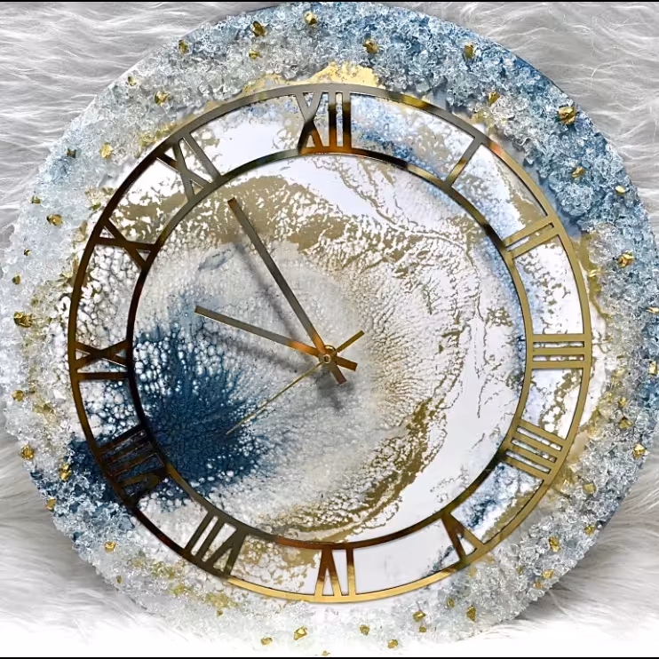 ساعت دیواری کریستالی رزین