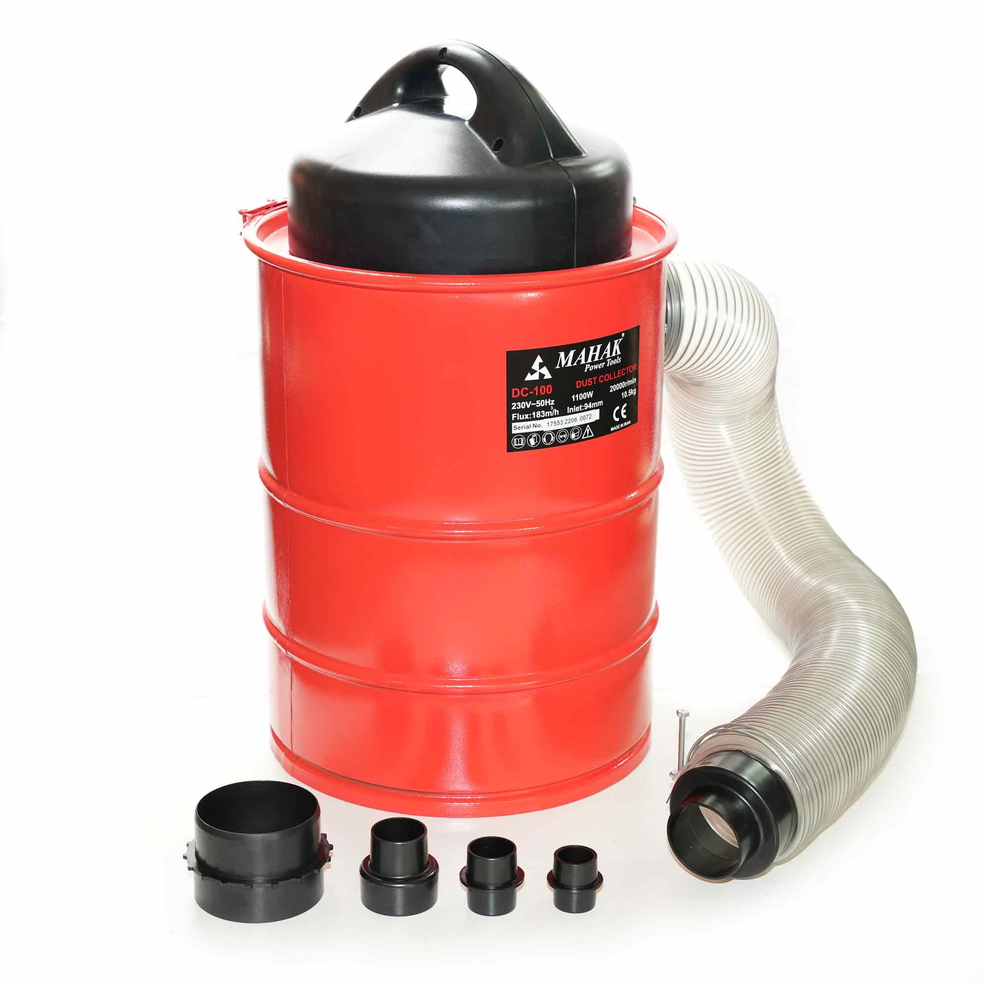 مکنده 100 میلیمتر محک با مخزن فلزی DC-100 (پس کرایه)