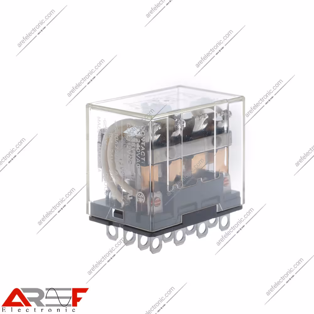 رله امرن LY4 با ولتاژ 12 و 14پین 10 آمپر - فروشگاه عارف الکترونیک