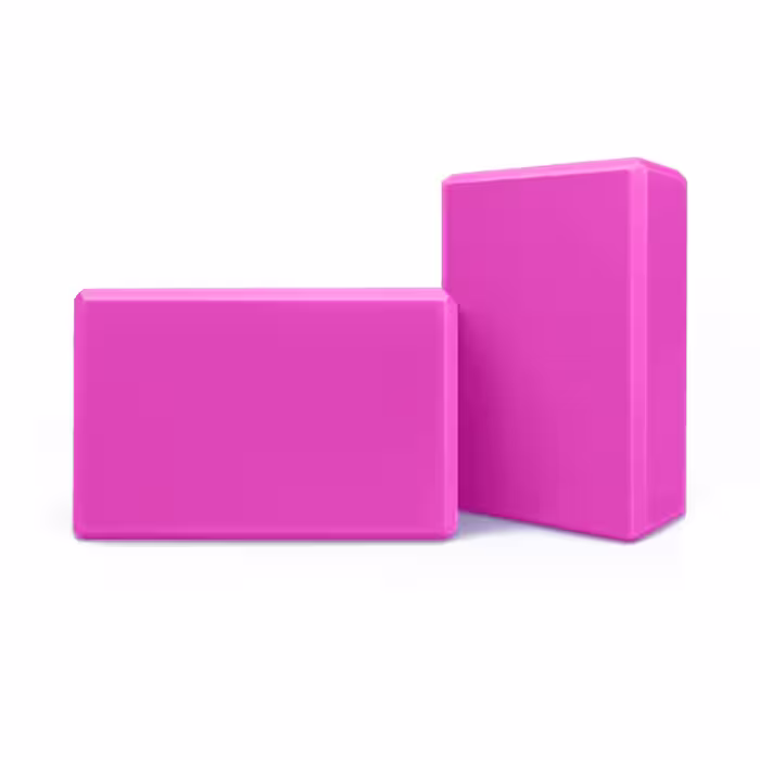 آجر بدنسازی یوگا گیاهی بسته دو عددی | Yoga Bricks | اورجینال | صورتی