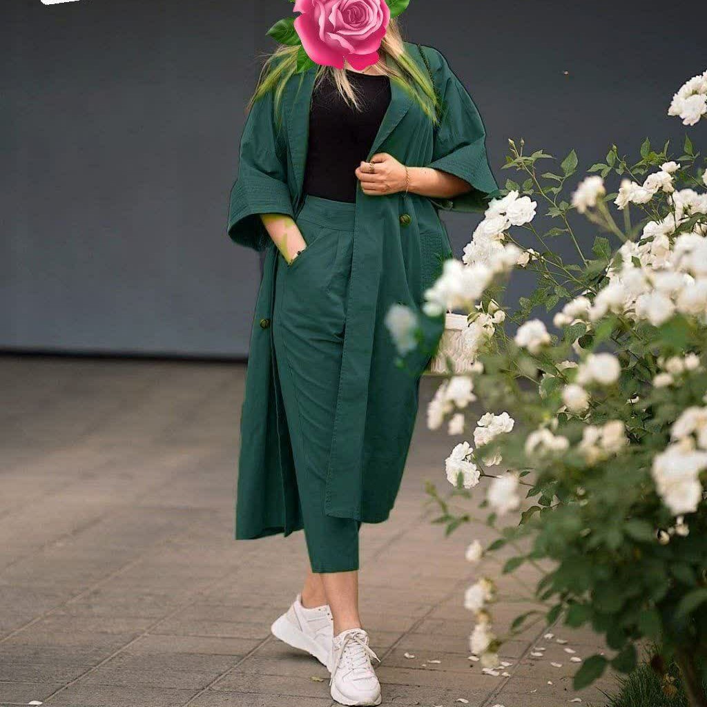مانتو شلوار عبایی جیران