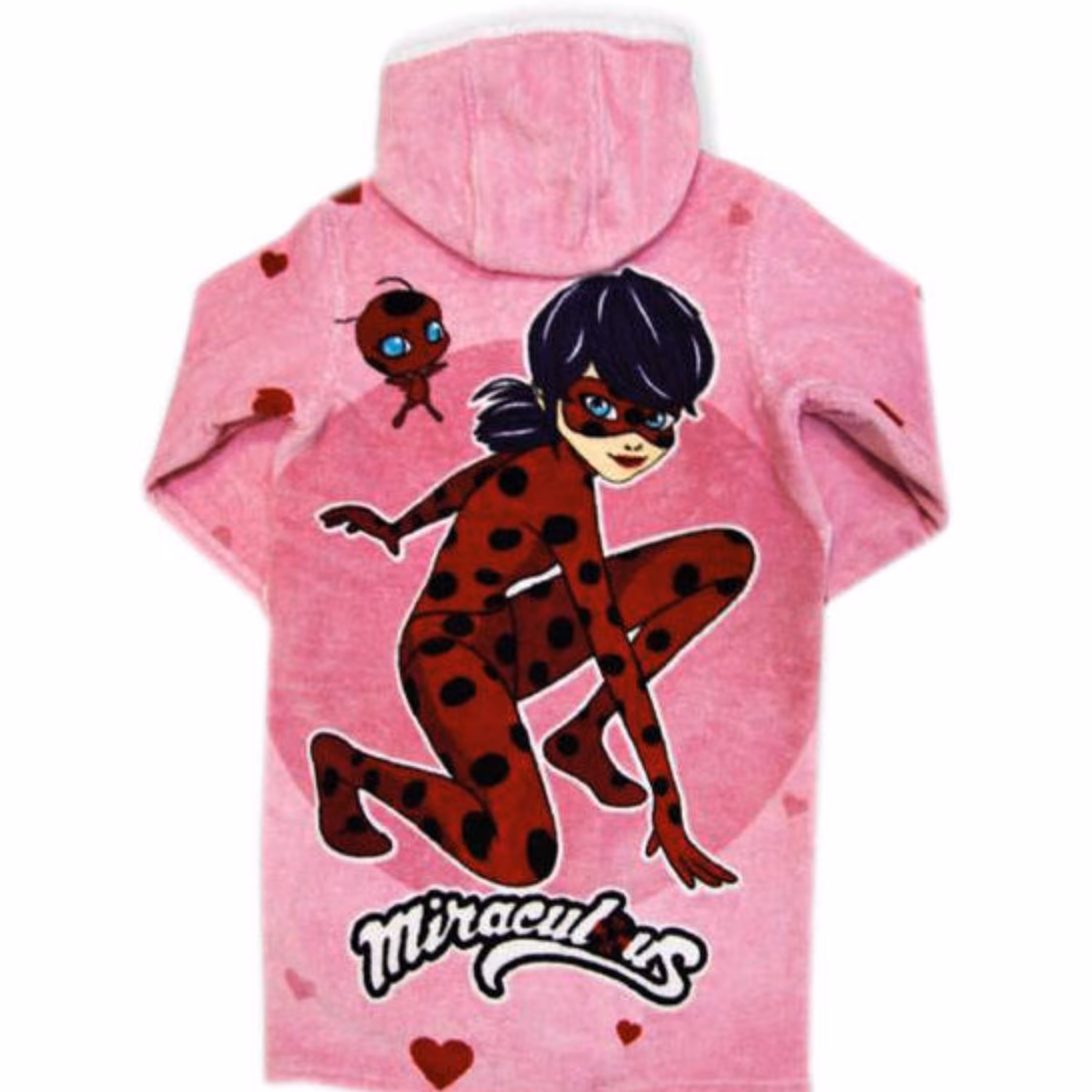 حوله تنپوش کودک پودایران طرح دختر کفشدوزکی صورتی سایز 100 (ضد حساسیت)