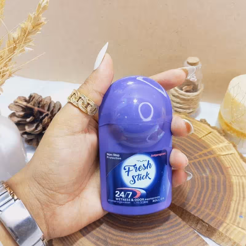 مام رولی زیربغل ضدتعریق فرش استیک بنفش