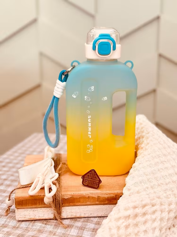 قمقمه دسته دار دو رنگ 750 میل کد001675