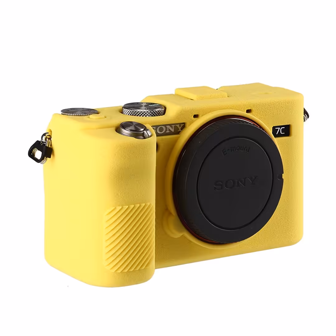 کاور سیلیکونی دوربين سونی رنگ زرد Sony Alpha A9/A7III/A7RIII Cover Yellow