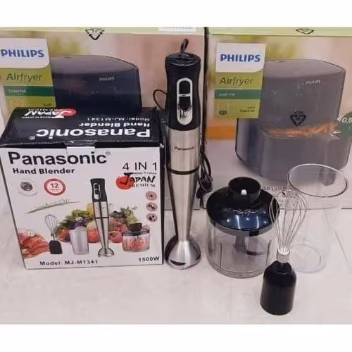 گوشتکوب برقی پاناسونیک 3 کاره خردکن همزن گوشتکوب موتور سنگین 1500 وات تیغه فلزی یخ شکن 