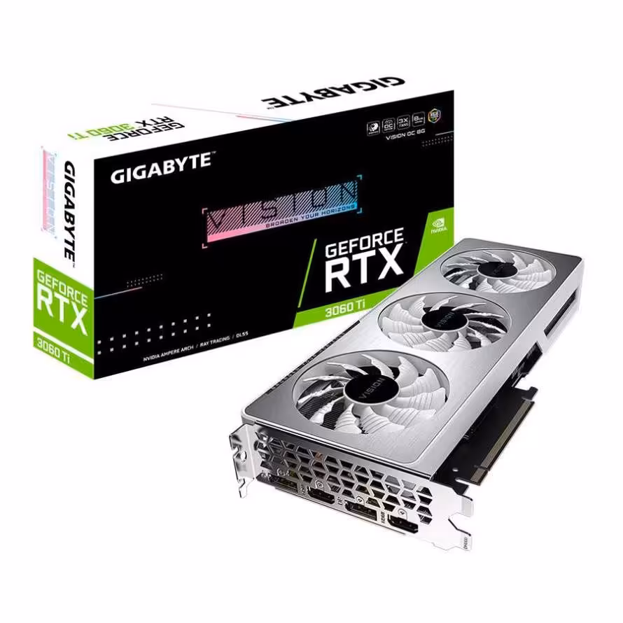 خرید کارت گرافیک گیگابایت Graphics Gigabyte RTX 3060 Ti VISION OC 8G با بهترین قیمت