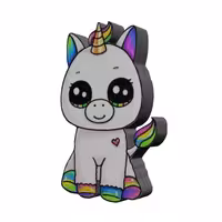 استیکر تزئینی موبایل طرح اسب تک شاخ کد 31