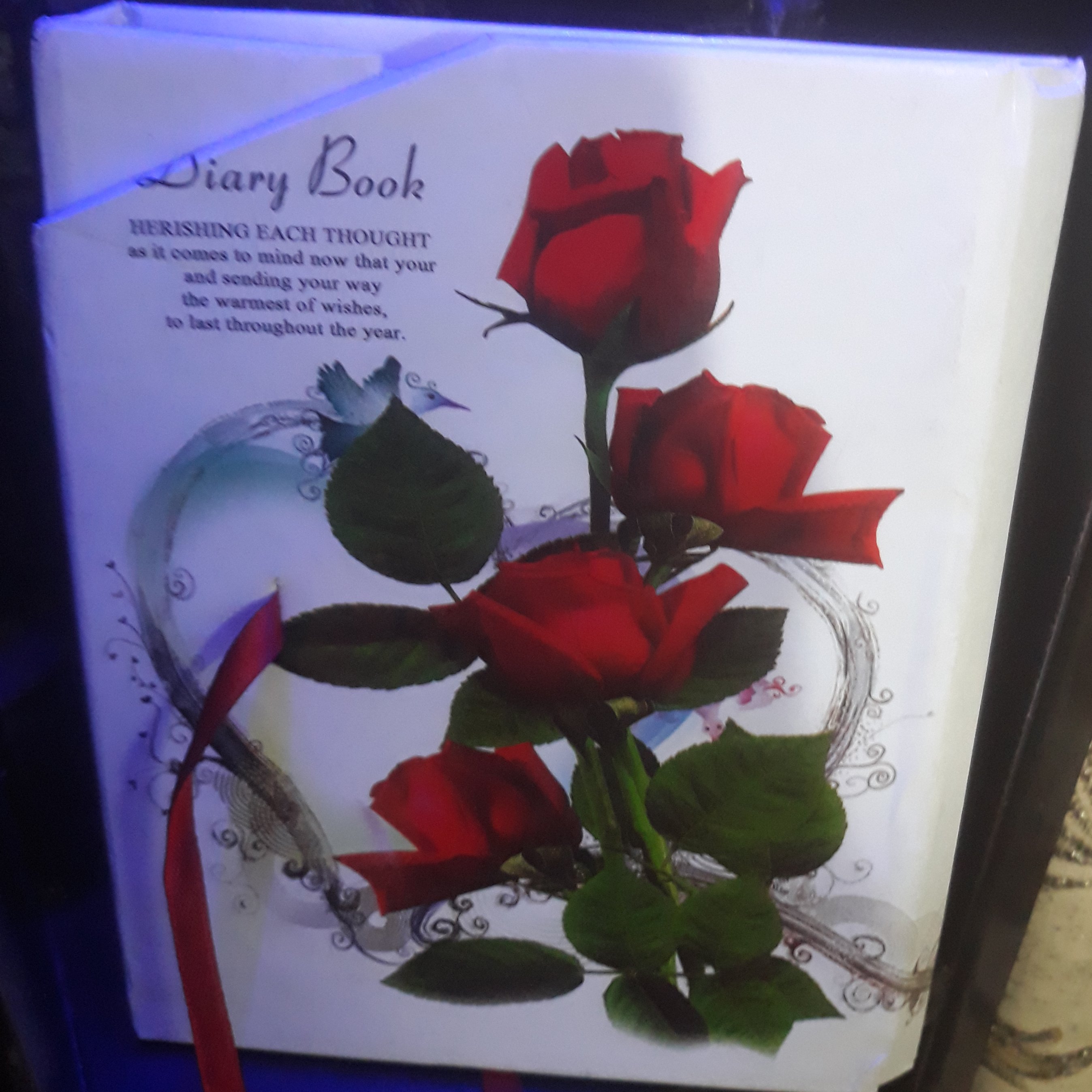 دفتر خاطرات طرح گل جنس گیره ای