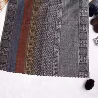 شال موهر پشمی وارداتی زمستانی طرح بندی و رنگبندی