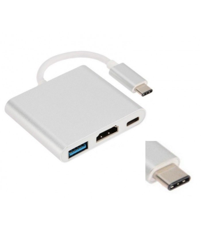 تبدیل TYPE C به USB 30 و HDMI