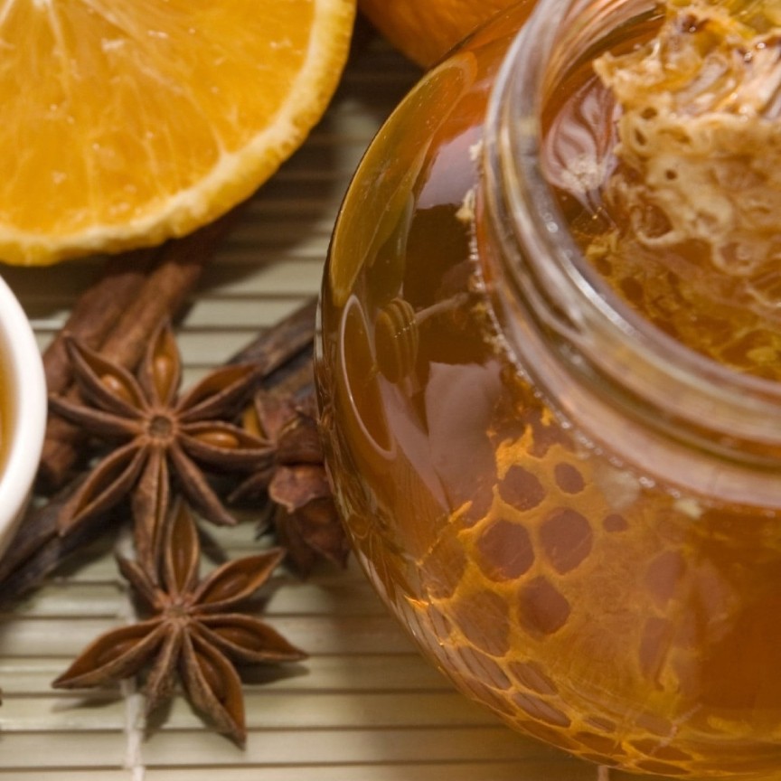 عسل با موم طبیعی 500گرمی
