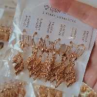 گوشواره طرح طلا کد 202332 مارک سیتی گلد رنگ ثابت در طرح های مختلف21