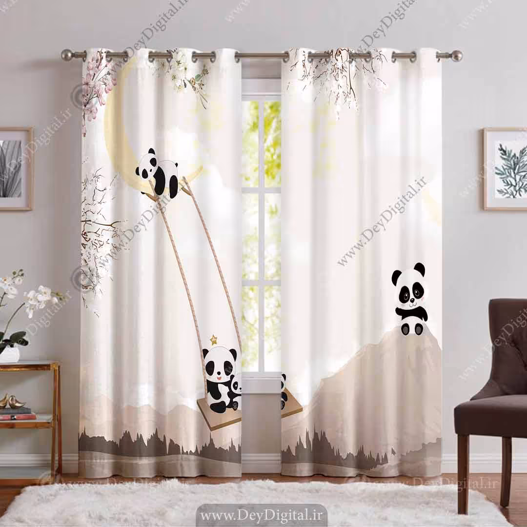 پرده تصویری پاندا عروسکی pk-3248