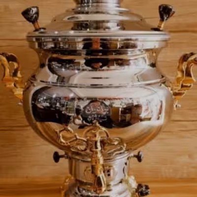 سماور گازی 8لیتری مارک برادران علینژاد(مهسان)