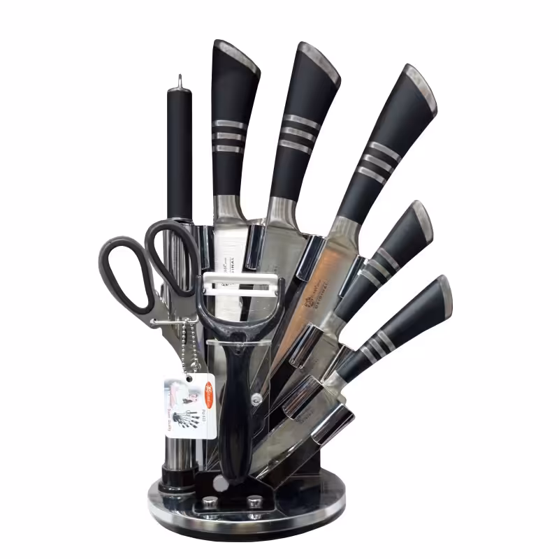 سرویس چاقو وکاردآشپزخانه 9پارچه طرح جدید