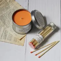 شمع قوطی فلزی اِلین نارنجی