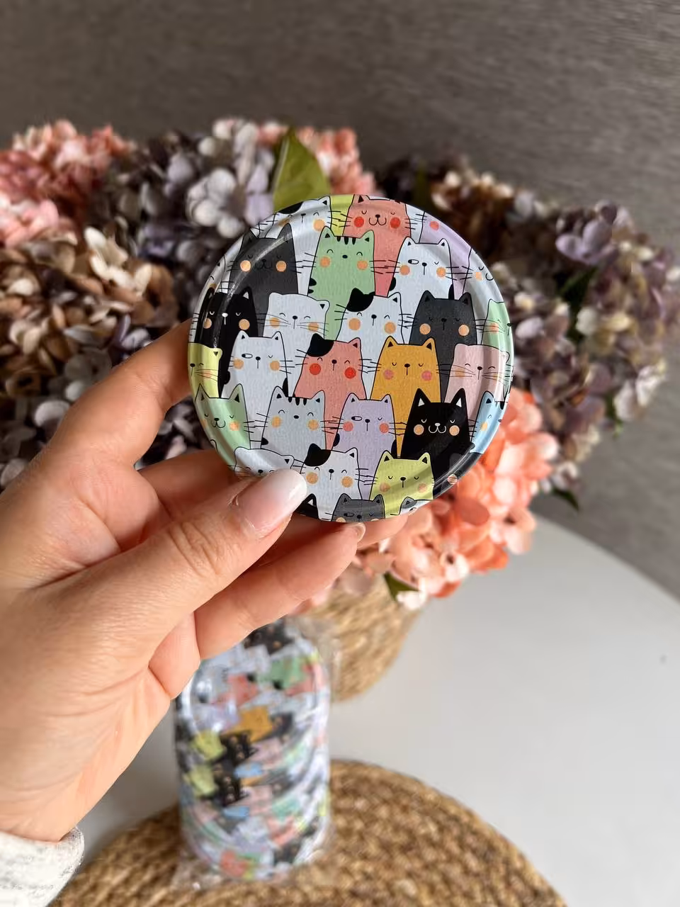 درب بانکه فلزی طرح گربه رنگی کد 37