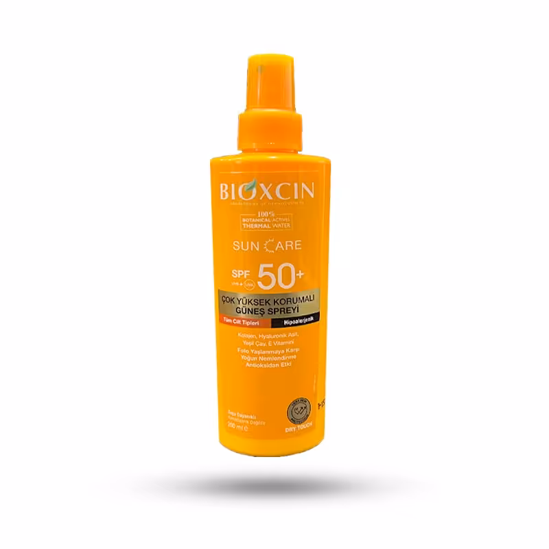 اسپری ضد آفتاب بیوکسین با spf50 حجم 200 میل