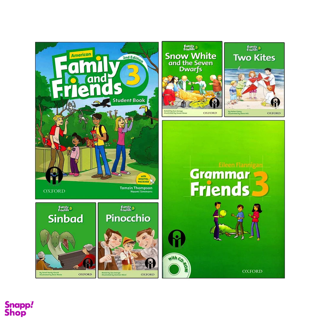 کتاب Family and Friends 3 اثر جمعی از نویسندگان انتشارات الوندپویان 6 جلدی