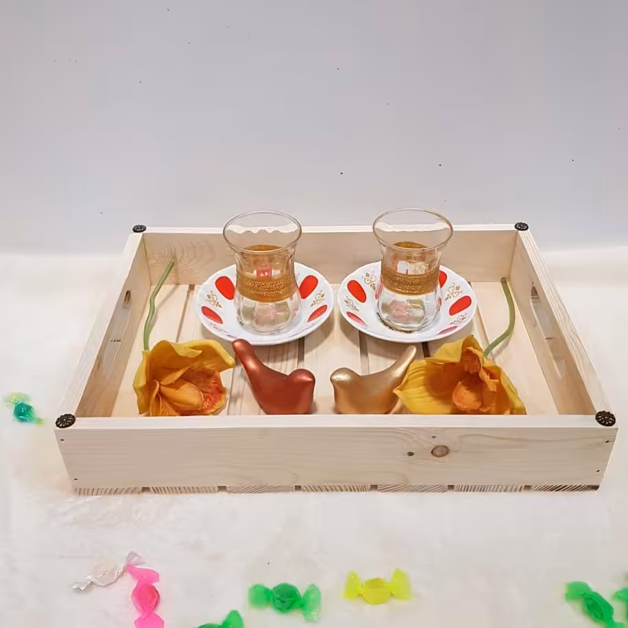 سینی چوبی رنگ چوب(خرید مستقیم از تولیدکننده)