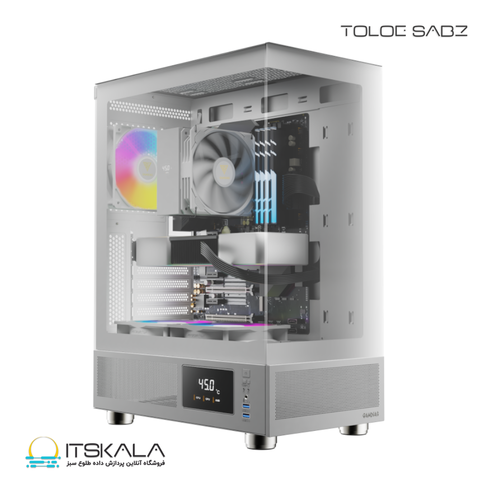 قیمت و خرید کیس گیم دیاس ATLAS E1 WH | ITSKALA