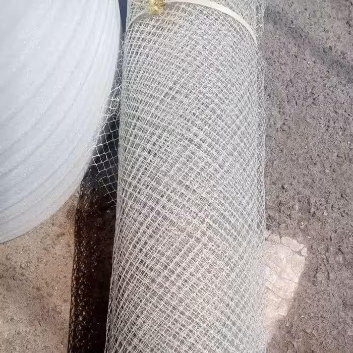 توری مرغی رنگ کرم 2 متر در 8 متر