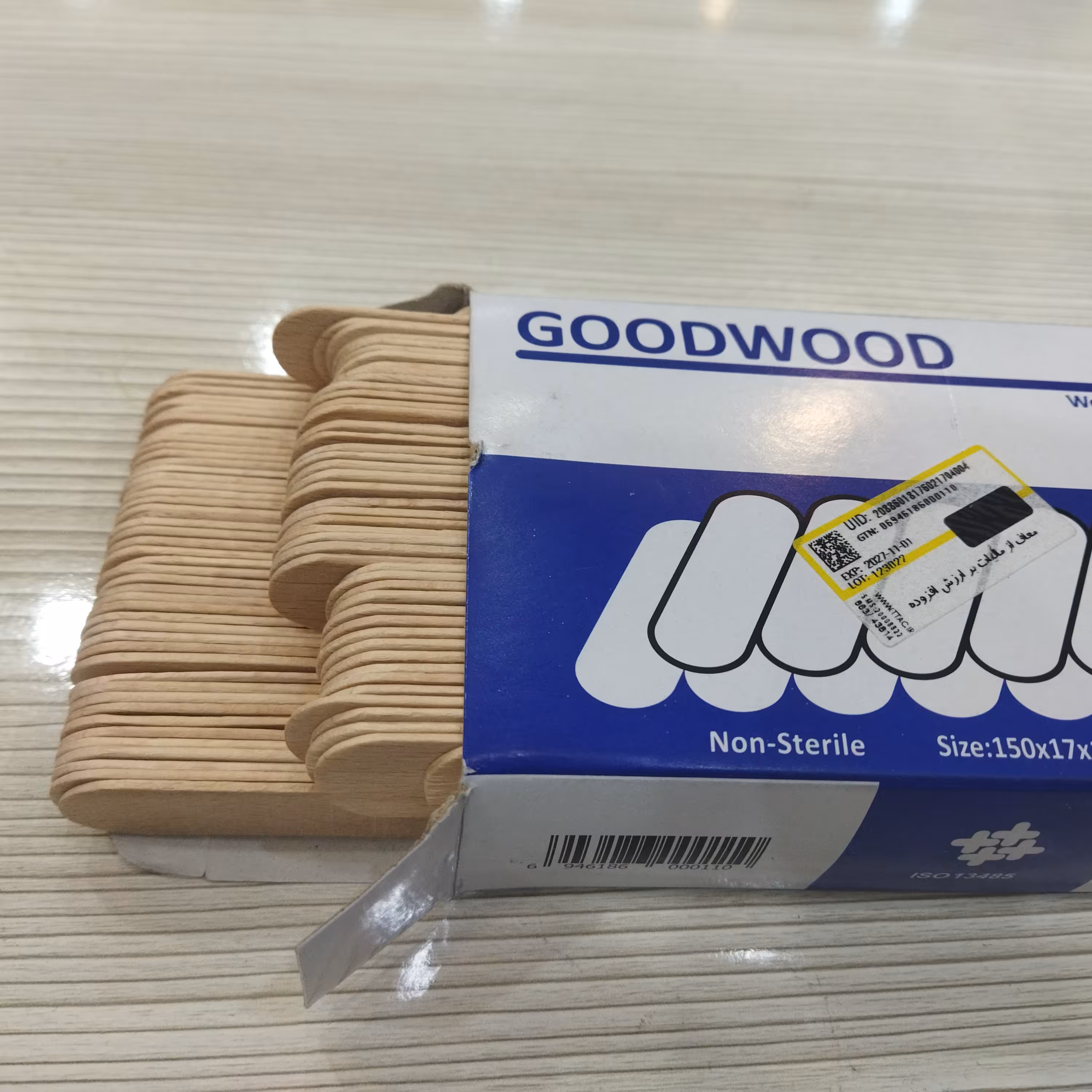 آبسلانگ چوبی چینی ویونت مخصوص کاشت مو بسته 100 عددی