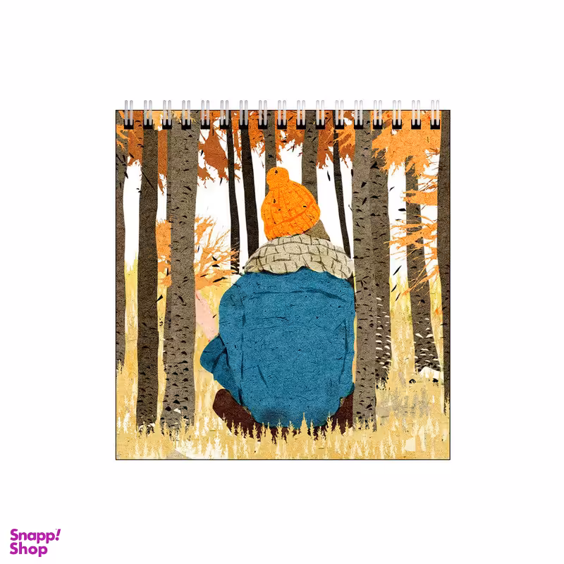 دفتر طراحی بامبیلیپ طرح درخت های پاییزی و دختر کد 9568537