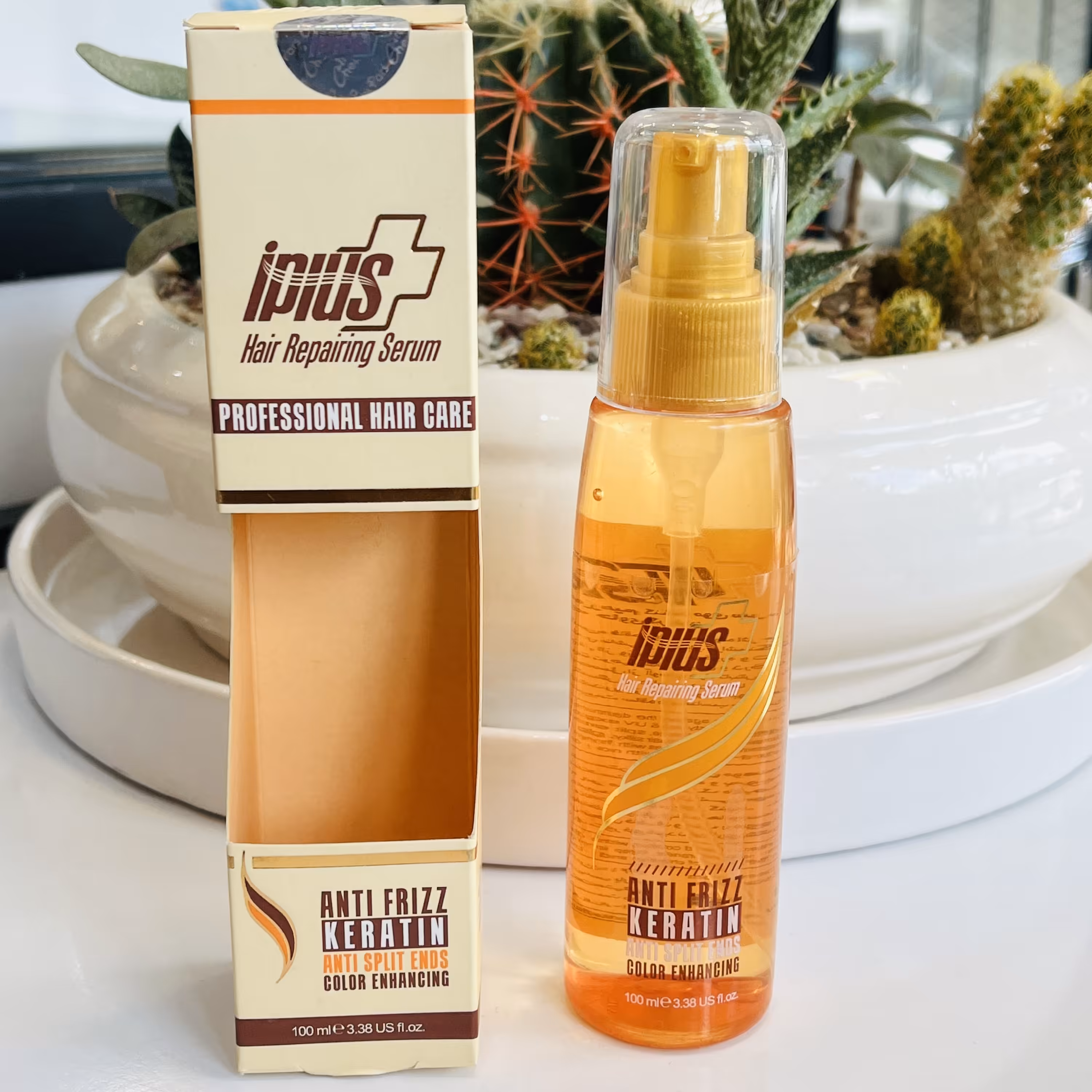 سرم ترمیم کننده موی سر آی پلاس حاوی کراتین 100 میلی لیتر

