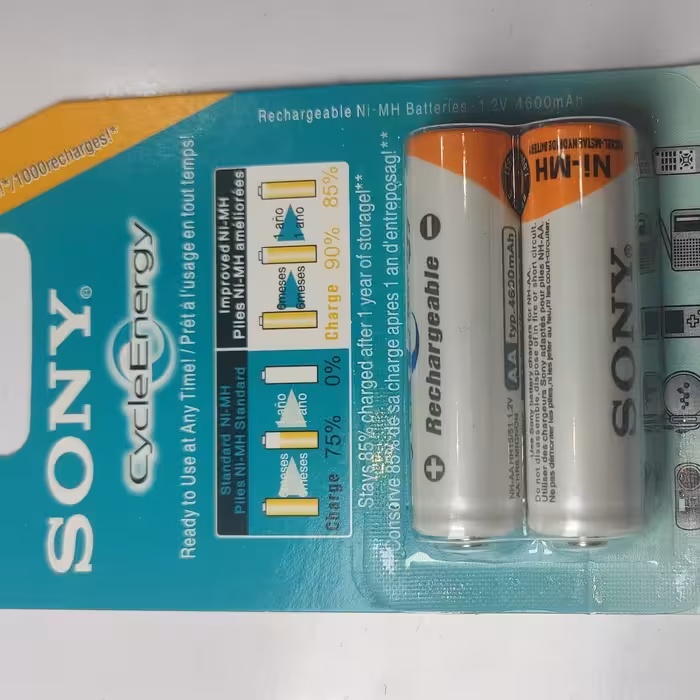 باطری قلمی 2 عددی شارژی برند سونی کیفیت عالی