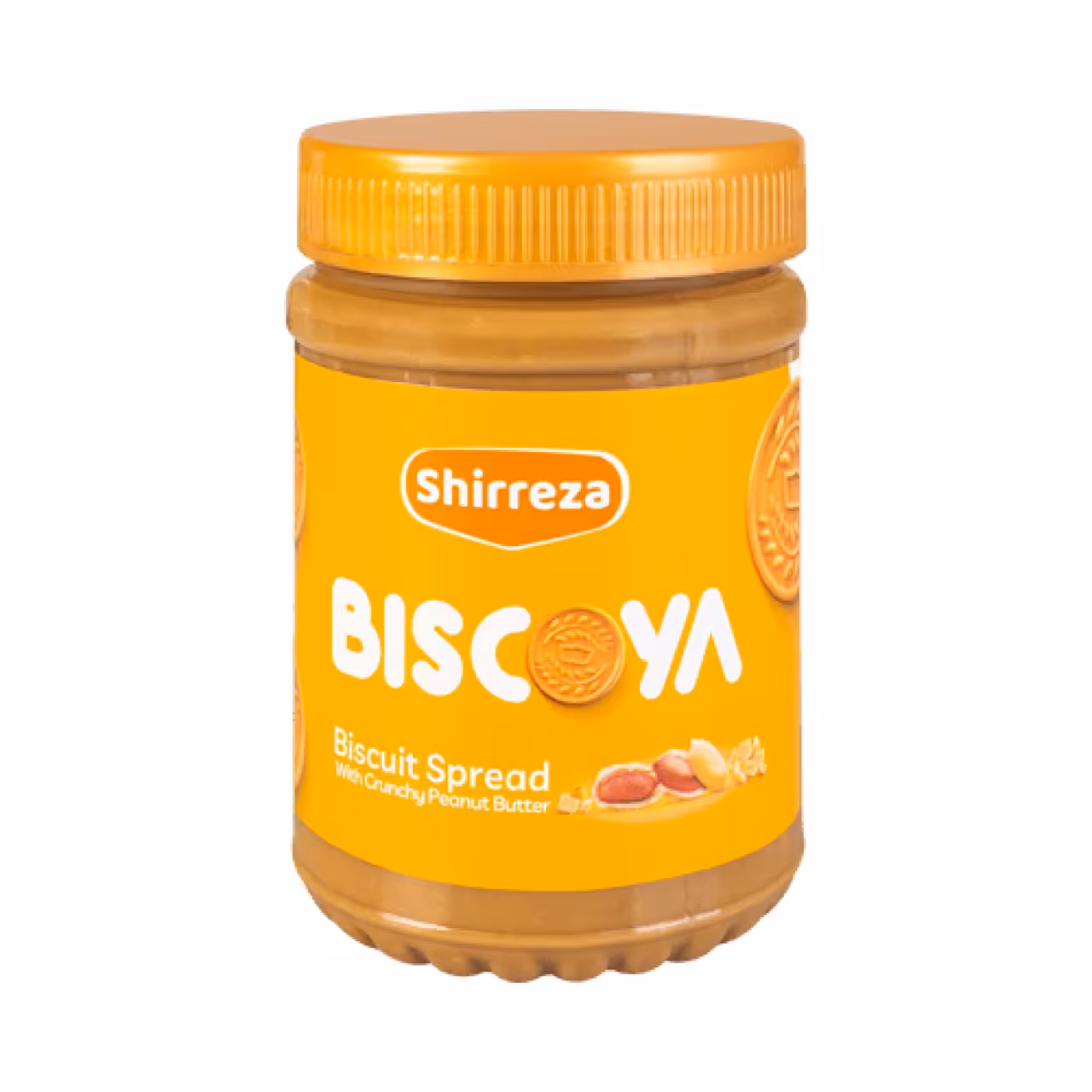 کرم بیسکویت با کره بادام زمینی کرانچی شیررضا 450 گرمی