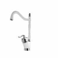 شیر ظرفشویی قاجاری سفید کروم 