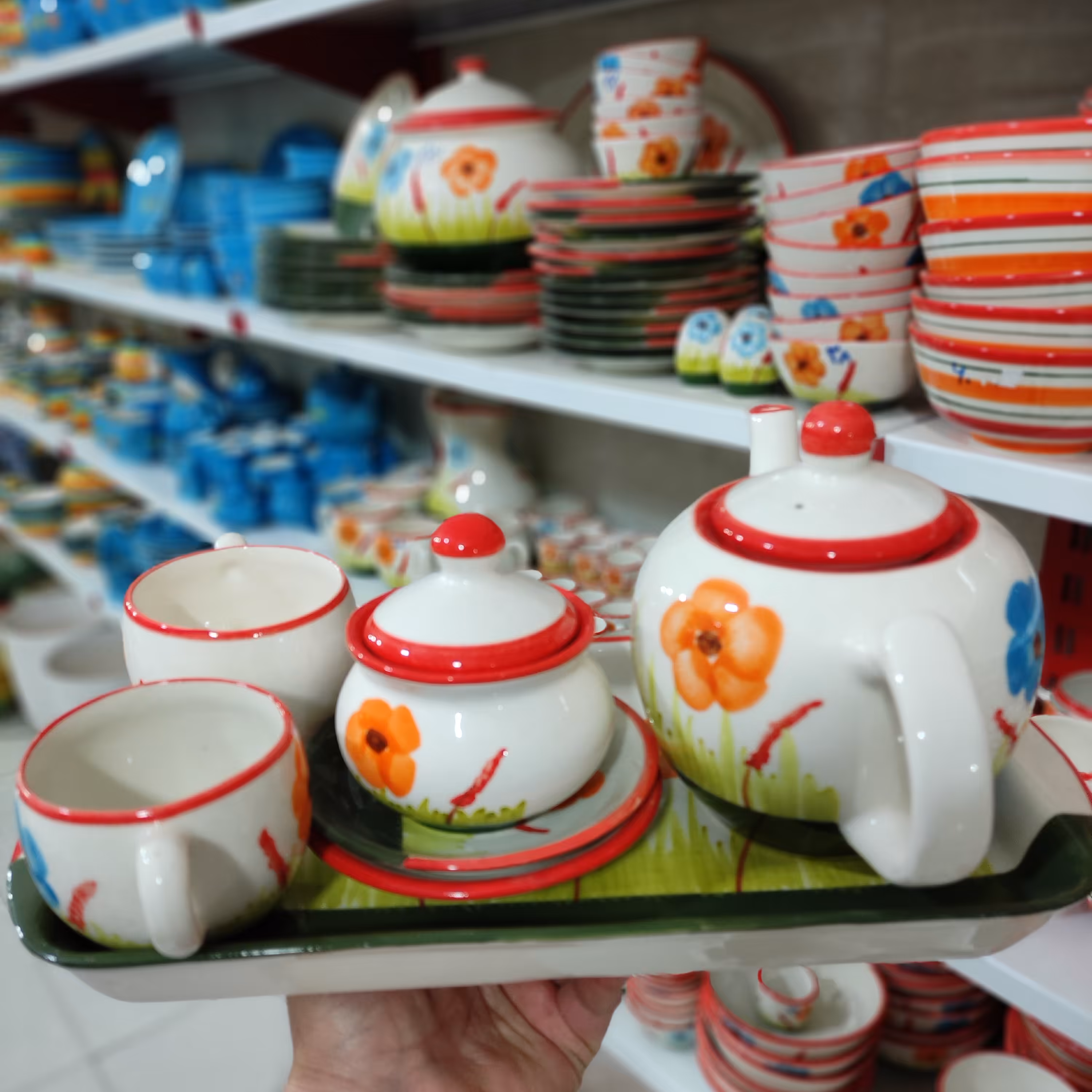 سرویس چای خوری دونفره   طرح نسترن