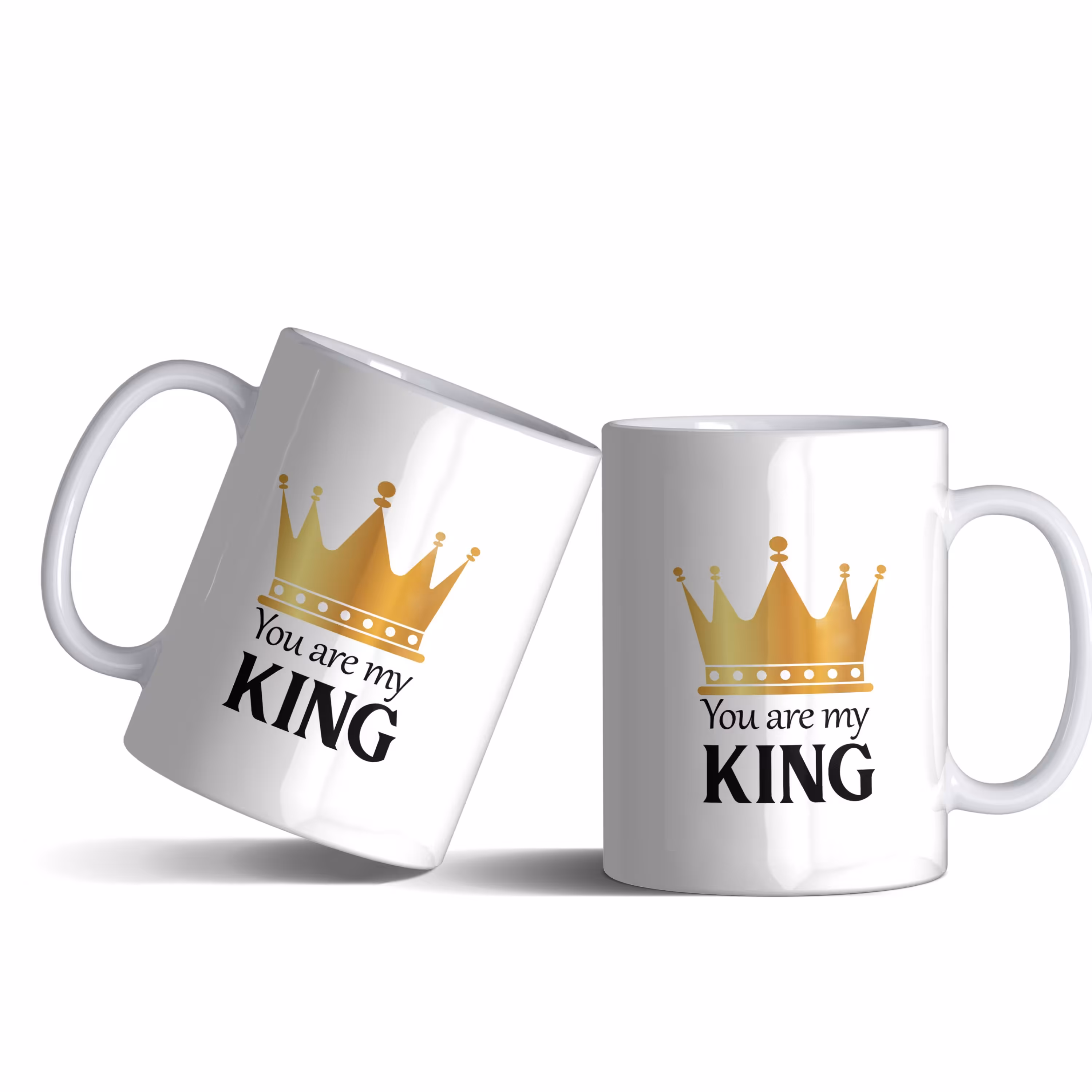 لیوان (ماگ) طرح تاج با متن You are my KING