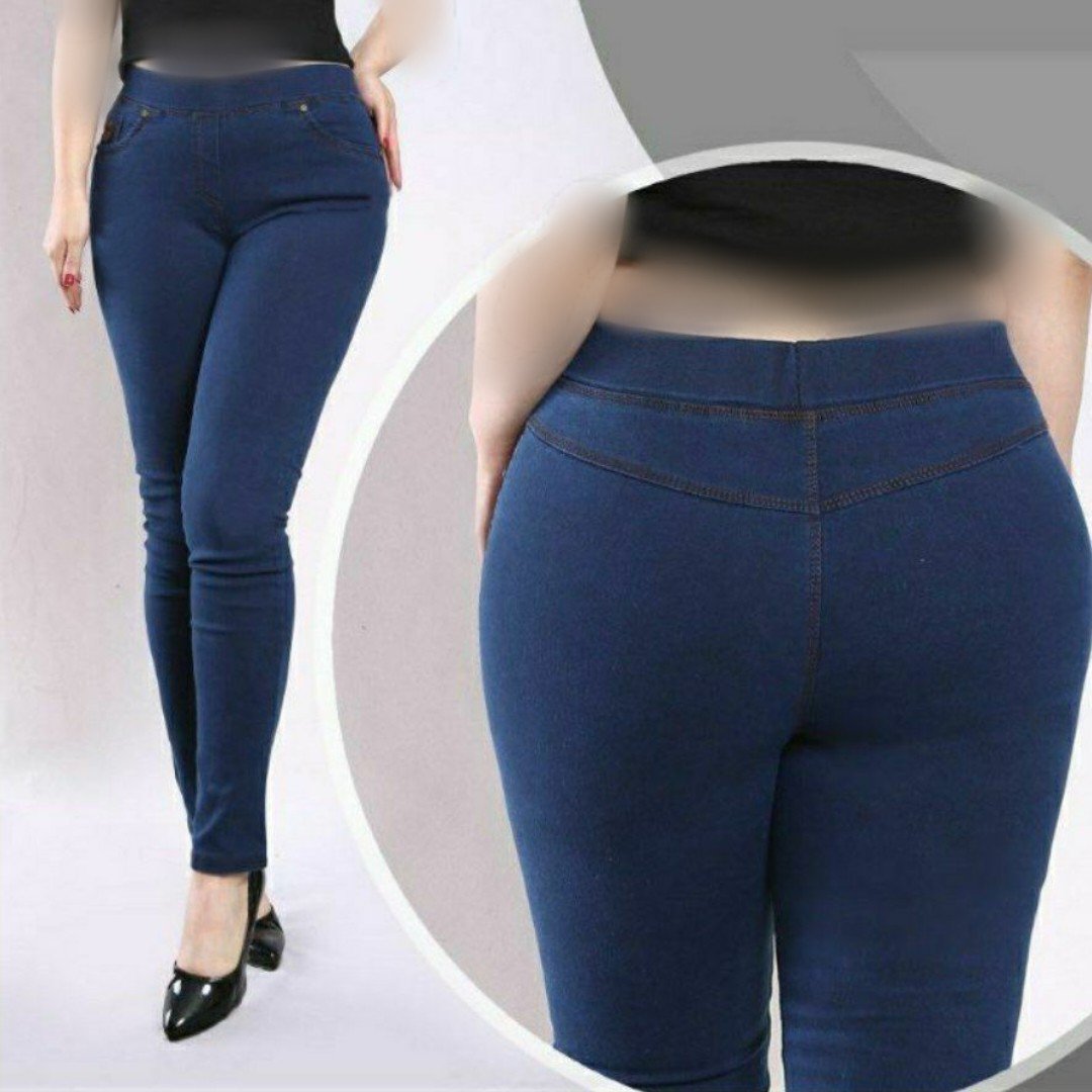 شلوار لی کمرکش کاربنی
