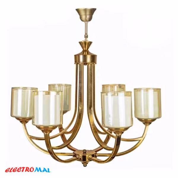 لوستر چکشی 6 شعله