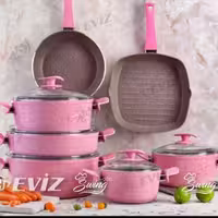 سرویس قابلمه12پارچه  چدن اویز هزینه ارسال رایگان 