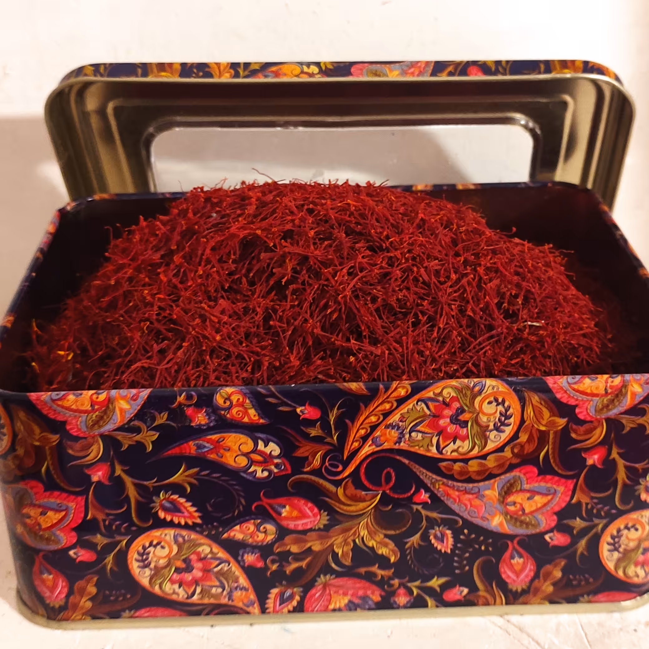 زعفران ظرف خاتم صد گرمی