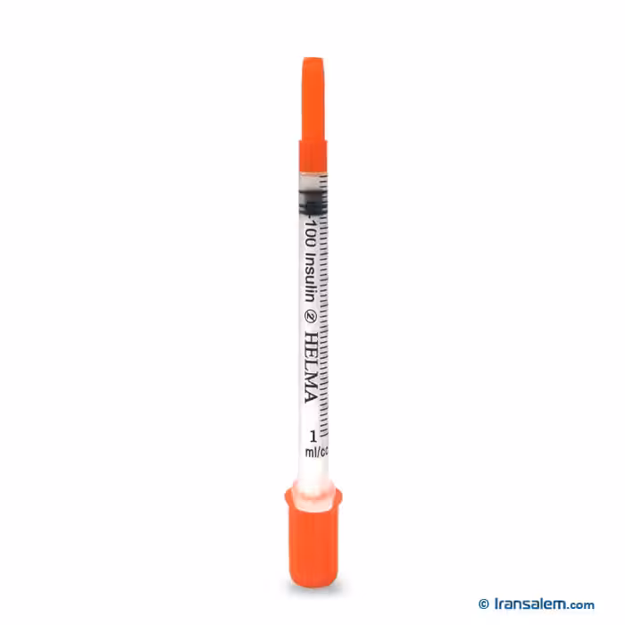 سرنگ انسولین یکپارچه 1ml حلما طب