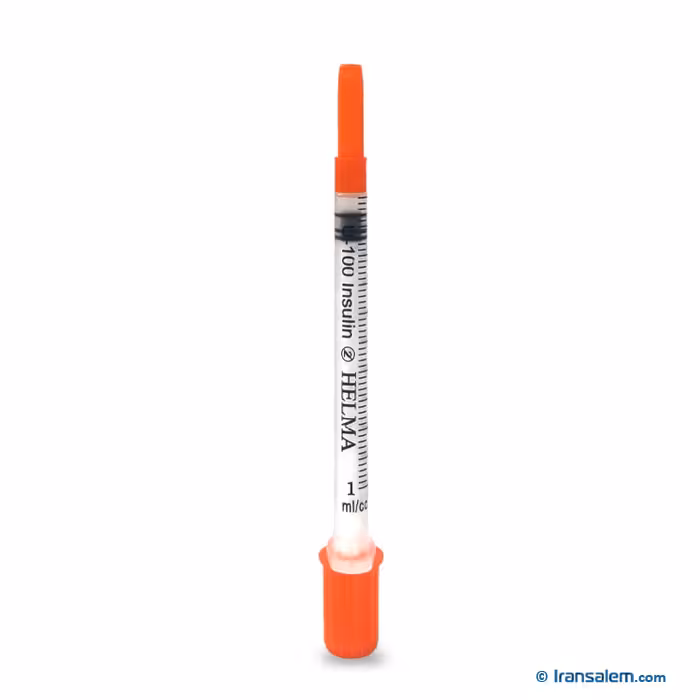 سرنگ انسولین یکپارچه 1ml حلما طب
